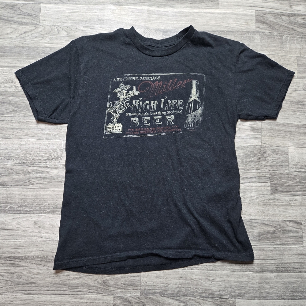 Miller High Life Blck Graphic Tee